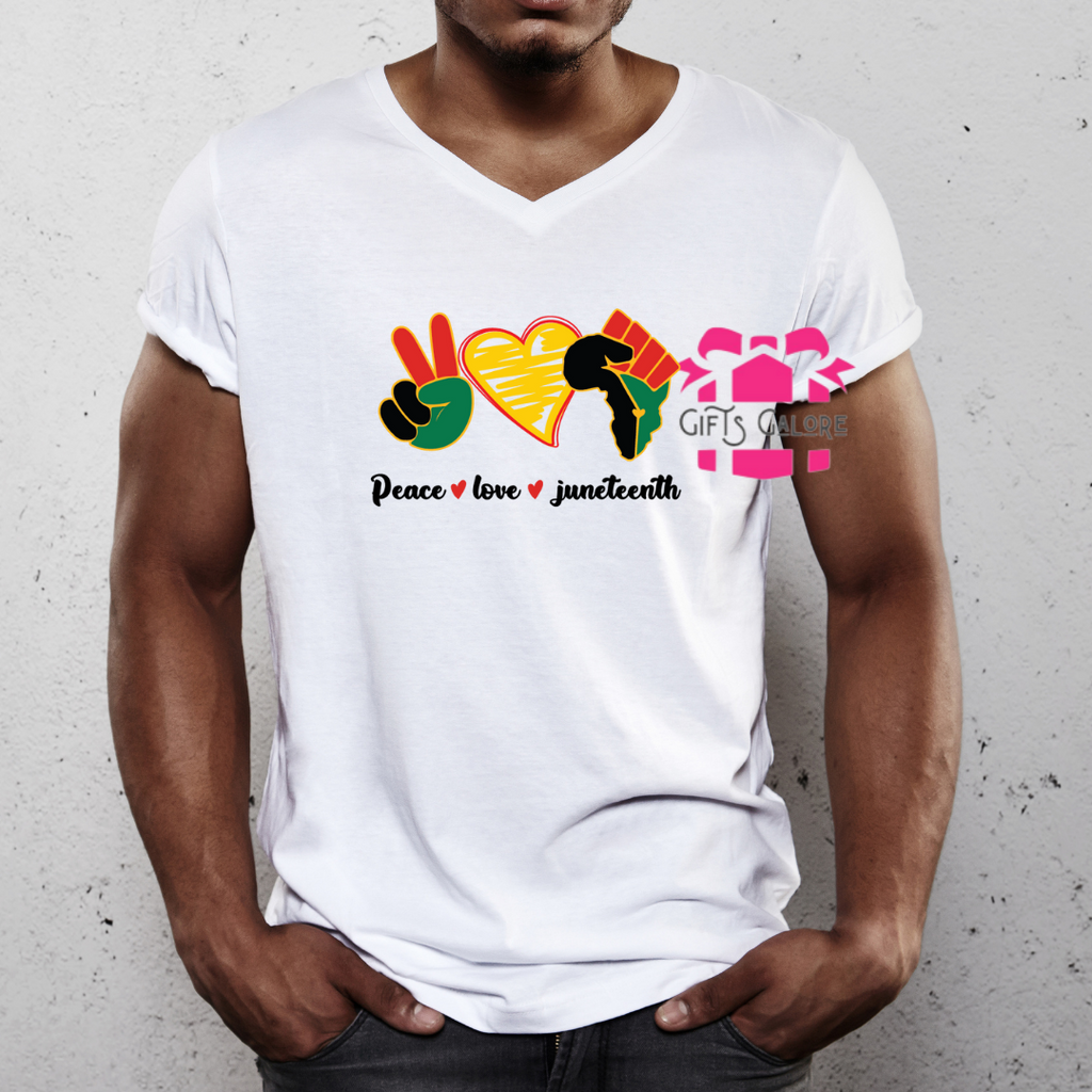Peace, Love, and Juneteenth Tee